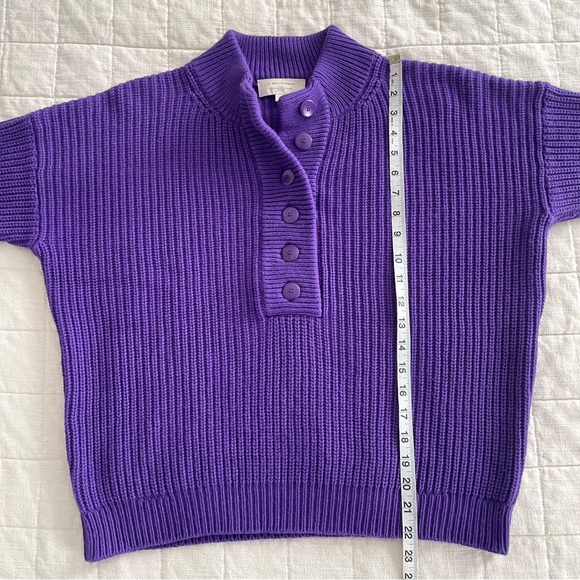 Sezane Lucas Jumper in Ultra Violet Purple - Picture 8 of 11